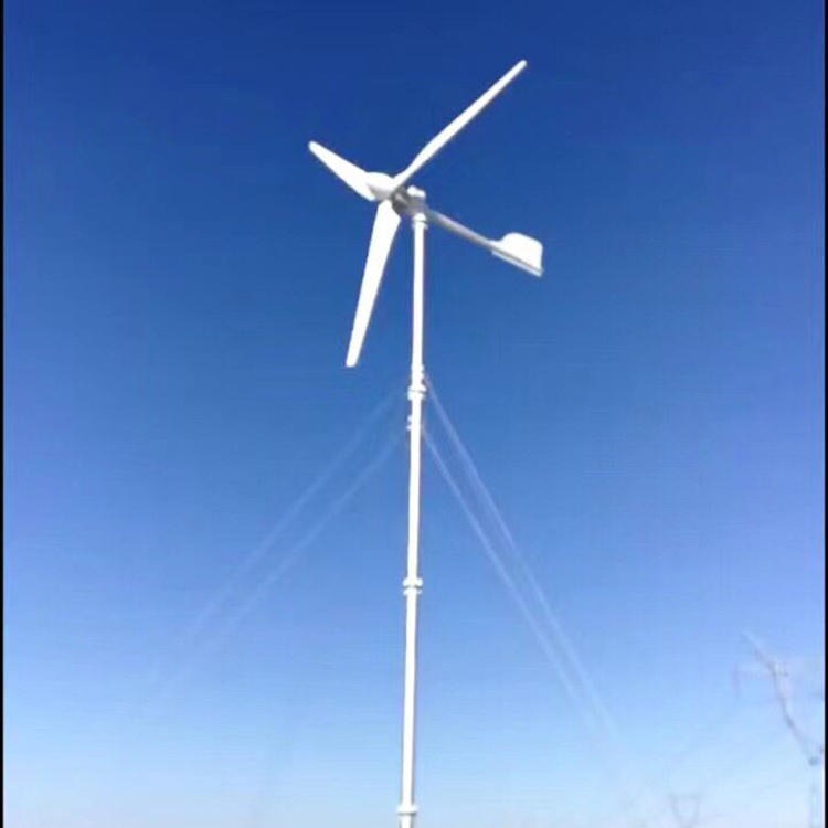3千瓦水平轴风力发电机 巴州风力发电机铸铁外壳坚实耐用质保2年