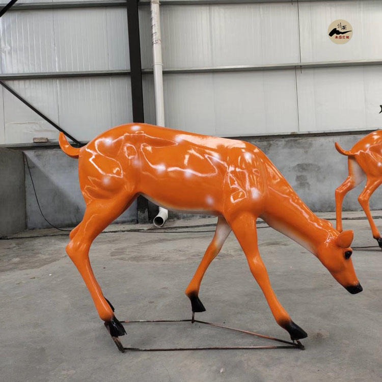 佰盛 现货抽象鹿雕塑 玻璃钢仿真鹿雕塑价格 仿铜鹿雕塑母子鹿雕塑模型厂家批发