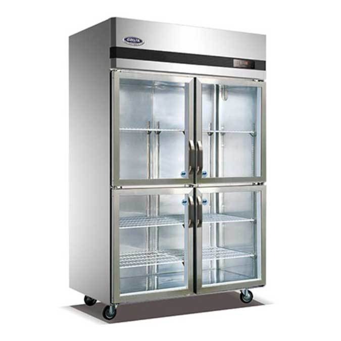 格林斯达商用冰箱 SG1.0L4四玻璃门高温展示柜 星星四门冷藏冰箱 四门保鲜陈列柜