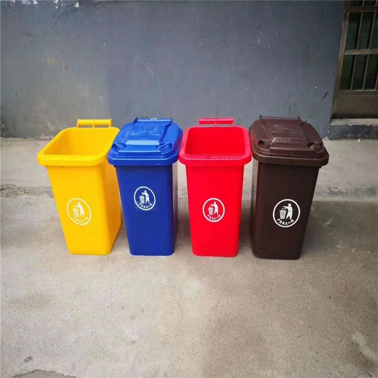 黄色垃圾桶 双琪0218户外垃圾桶 环卫垃圾挂车桶支持定制