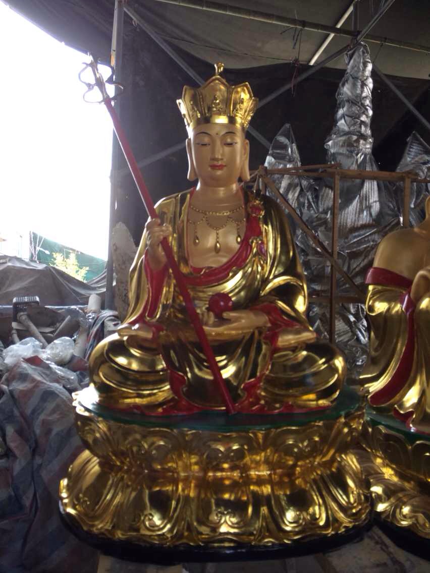 佛像 温州优质佛像厂家批发供应念佛堂供应地藏王菩萨 家庭供奉地藏王佛像 四面地藏王菩萨