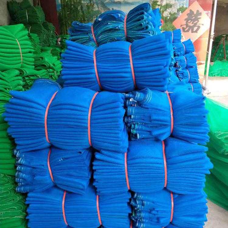 建筑安全密目网 金斗绳网 蓝色聚酯安全网 建筑安全绿网 工地用防护网