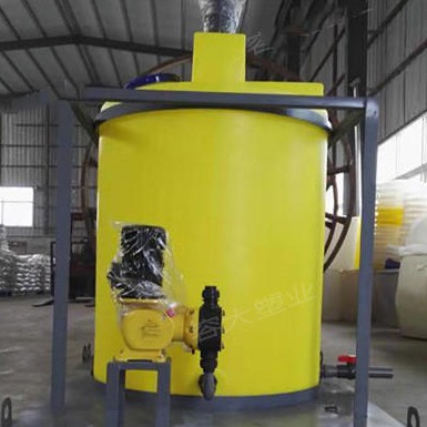 湖北武汉批发300L洗发水搅拌桶 塑料加药罐 耐酸碱储药桶生产厂家图片