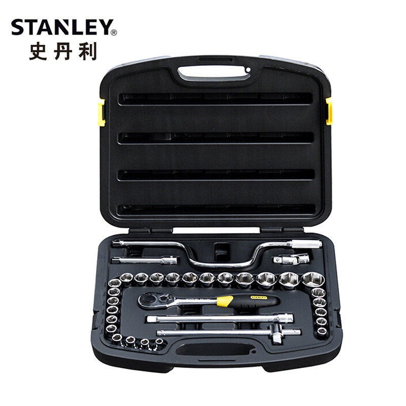 史丹利工具32件套12.5MM公制组套套筒扳手94-693-22  STANLEY工具