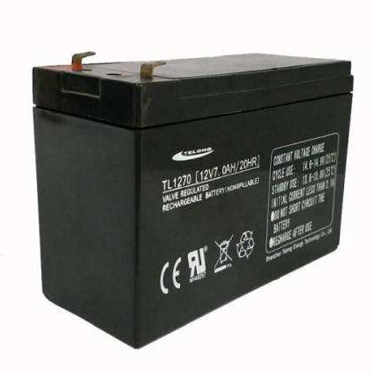 TELONG蓄电池TL1270 12V7AH消防系统电池 电梯配件 监控电源