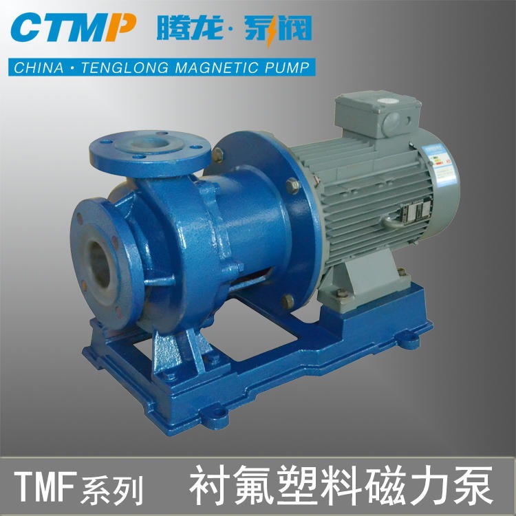 TMF衬氟塑料磁力泵 强耐腐蚀化工泵 高扬程大流量 无泄漏泵酸碱泵