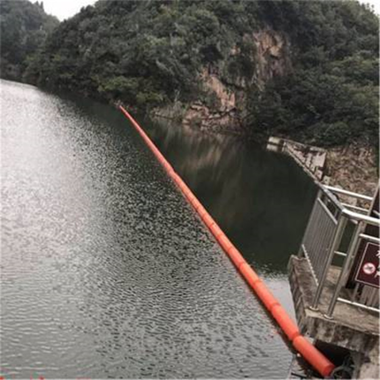 养殖水域漂浮垃圾 拦截浮筒 运河水面航道 隔离警示浮排 养殖浮筒