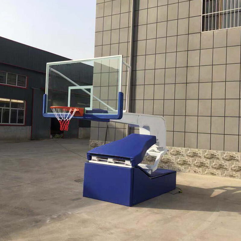通奥手动电动液压篮球架户外室外比赛专业升降标准篮球架厂家示例图3