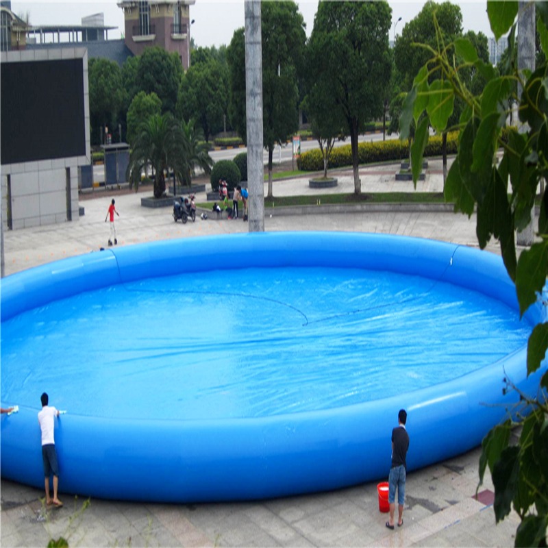 定做各种规格pvc充气游泳池  厂家销售大型游泳池充气  运动户外乐园