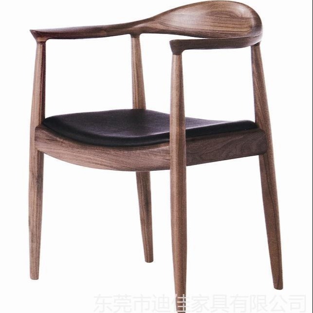 汕头餐椅 实木餐椅 10人湘菜馆桌子 公共餐椅 中餐餐椅 牛角椅子