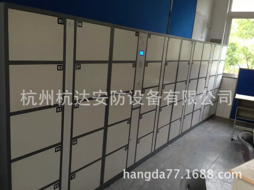 公司刷卡联网电子更衣柜杭州第九中学校联网书包柜储物柜示例图2
