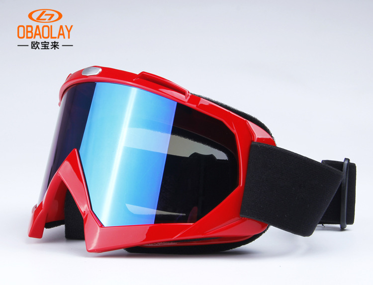 厂家批发H013户外男女款摩托车风镜滑雪眼镜越野风镜 护目镜示例图3