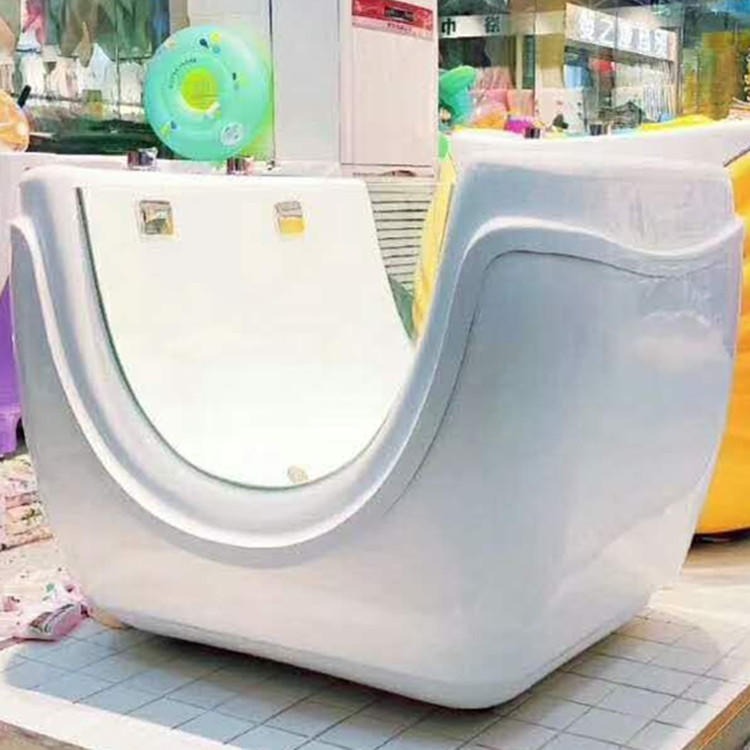 婴儿游泳馆设备 婴儿一体式洗浴池 单面透明池