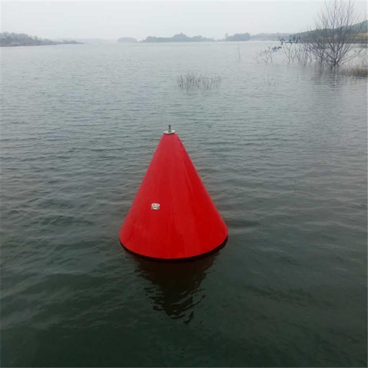浏阳河航道警示标志浮筒 锥形灯浮标厂家