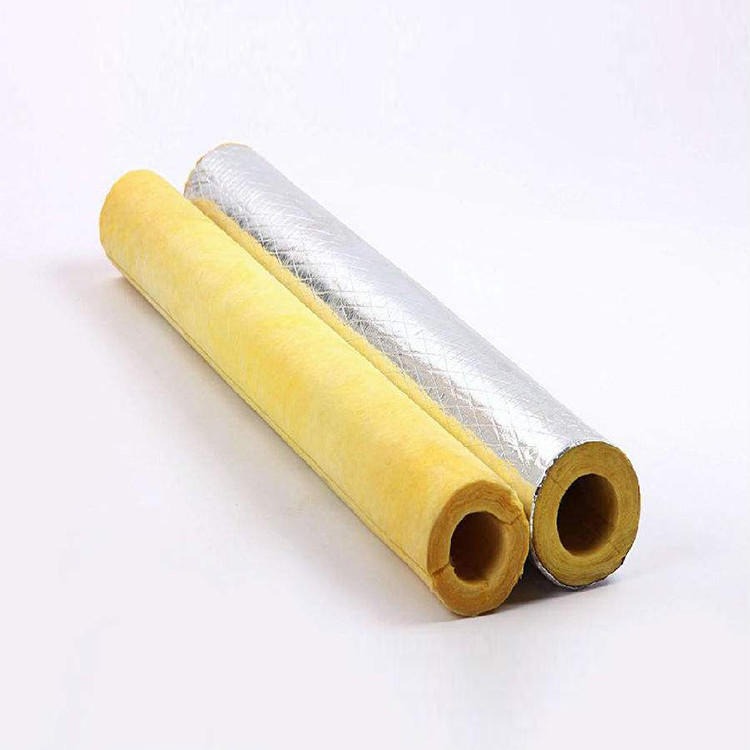 热力管道保温管  玻璃纤维棉 保温玻璃棉管  铝箔玻璃棉管