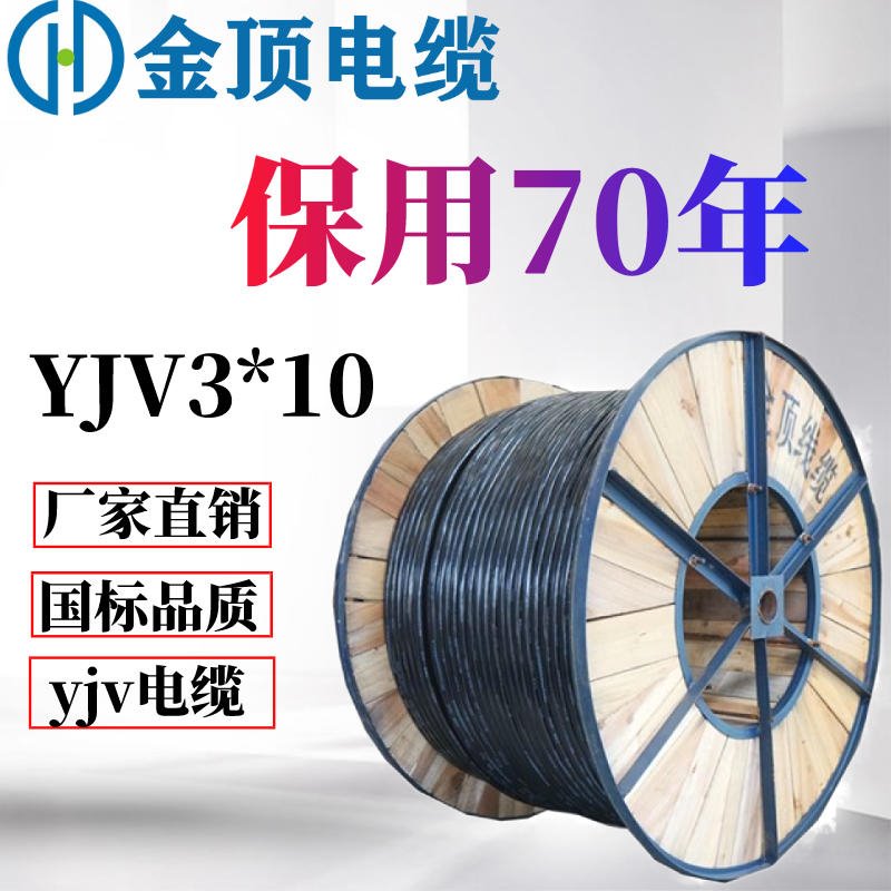 四川YJV电缆 工厂货源 YJV310 电缆YJV 铜芯电缆 金顶电缆图片