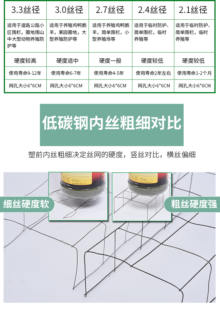 北京浸塑荷兰网 绿色铁丝网围栏 养鸡网防护网厂家示例图9