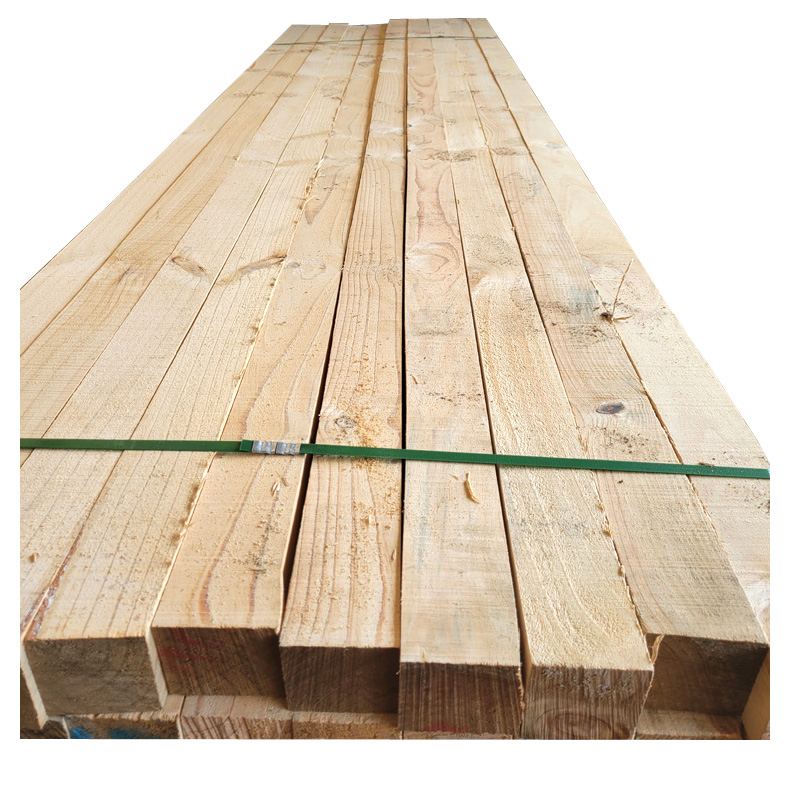 邦皓锯板厂铁路枕木新西兰松木定制加工物流打包木条建筑方木古建圆柱