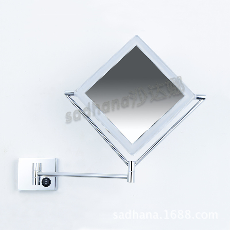 跨境专供 LED壁挂式镜 亚马逊 折叠镜 沙达娜化妆镜 定制款示例图3