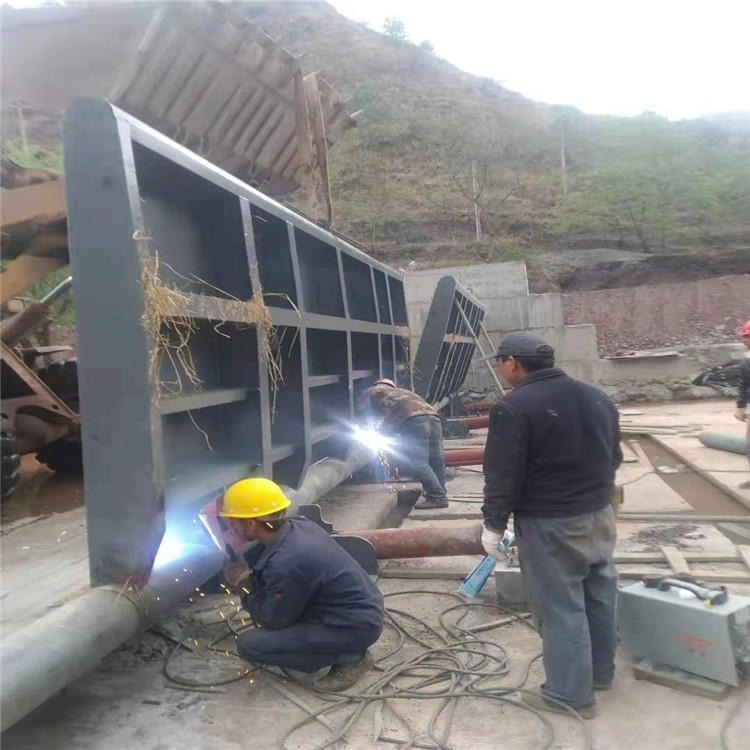 浩川液压翻板钢坝厂家 专业生产翻板闸门 液压坝