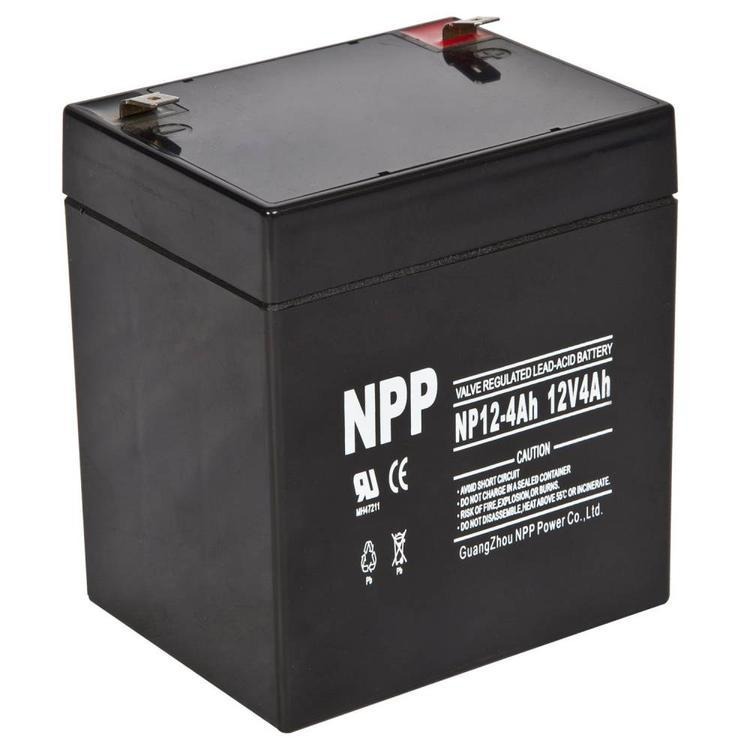 山东NPP耐普蓄电池NP12-4 12V4AH阀控式蓄电池 消防照明专用 厂家直销