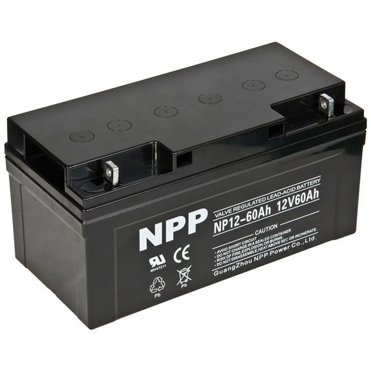 NPP耐普蓄电池NP12-60 供应耐普12V60AH 免维护UPS/EPS专用蓄电池 质保三年