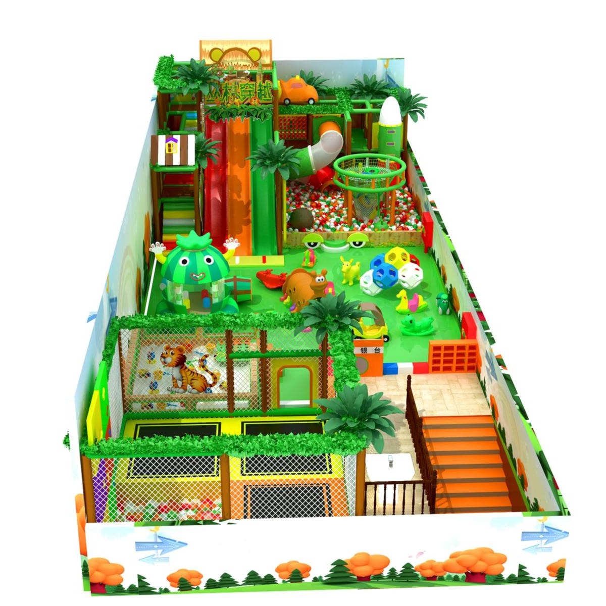 森林系列三层淘气堡   淘气堡设备  淘气堡  儿童乐园设备  蹦床厂家