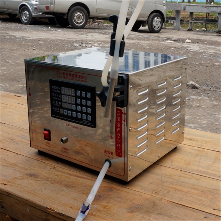 磁力泵高粘液体灌装机，沃发牌不锈钢机箱耐用款