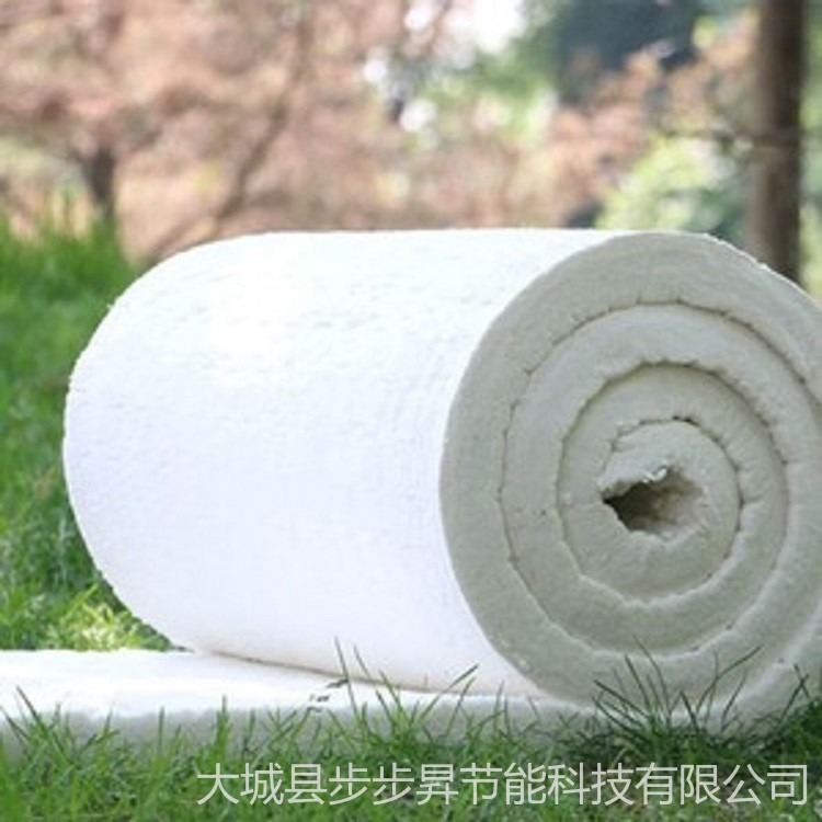 步步昇120kg/m3硅酸铝针刺毯现货5公分100密度硅酸铝毡耐高温1000度增强纤维硅酸铝板