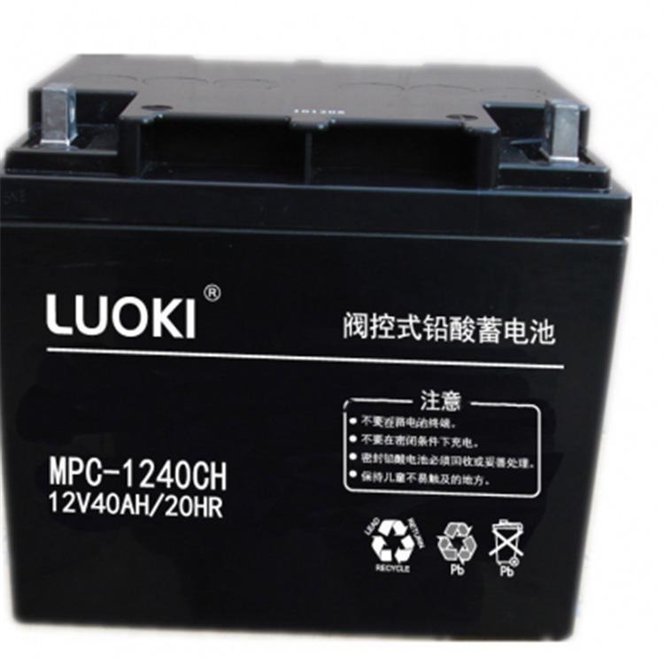洛奇蓄电池12V40AH 厂家直销 洛奇蓄电池MPC12-40 储能应急电池