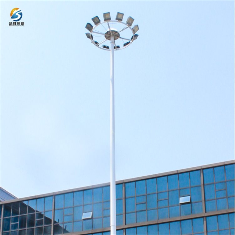济宁高杆灯厂家 品胜12米-40米高杆灯价格 济宁球场升降高杆灯图片
