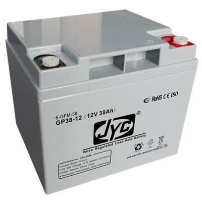 JYC电池6-GFM-38 金悦诚蓄电池GP38-12 12V38AH 消防 UPS EPS电源 太阳能电池 价格
