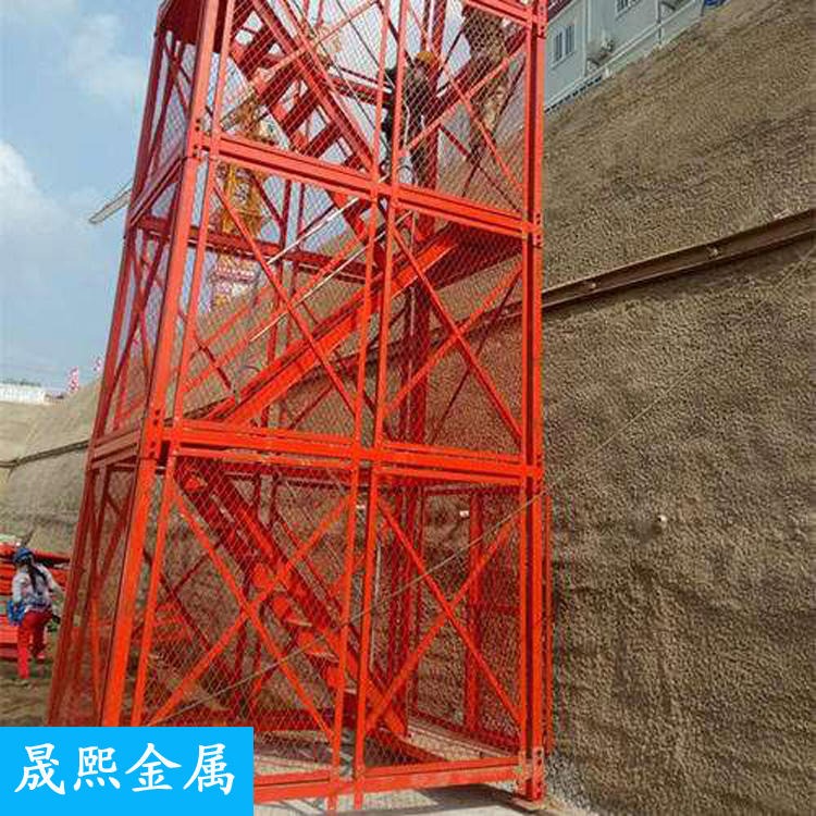 重型安全梯笼 施工安全梯笼 框架式安全梯笼 晟熙 欢迎选购