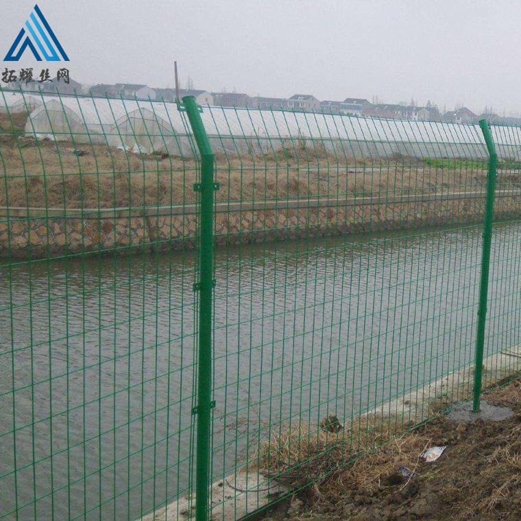 安徽河岸河道围栏网，绿色围网防护栏