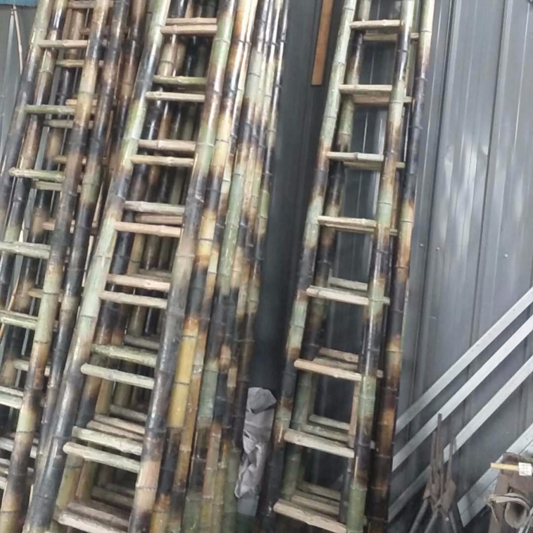 竹梯厂家适用于电力局防滑竹梯农用攀高竹梯 1到10米可定制