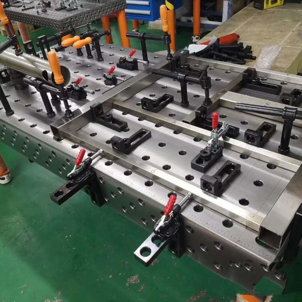三维柔性焊接平台 机器人焊接工作台夹具 大型拼接工作台 宝都工量具