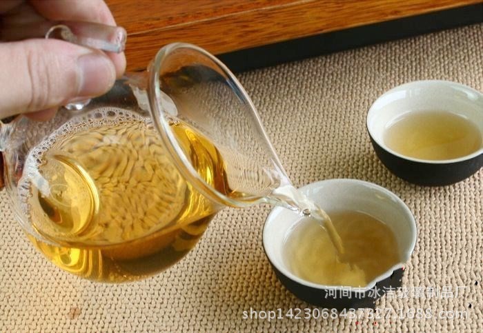 高硼硅耐热玻璃茶具公道杯  透明茶海 创意把手 尖嘴茶具分茶器示例图7