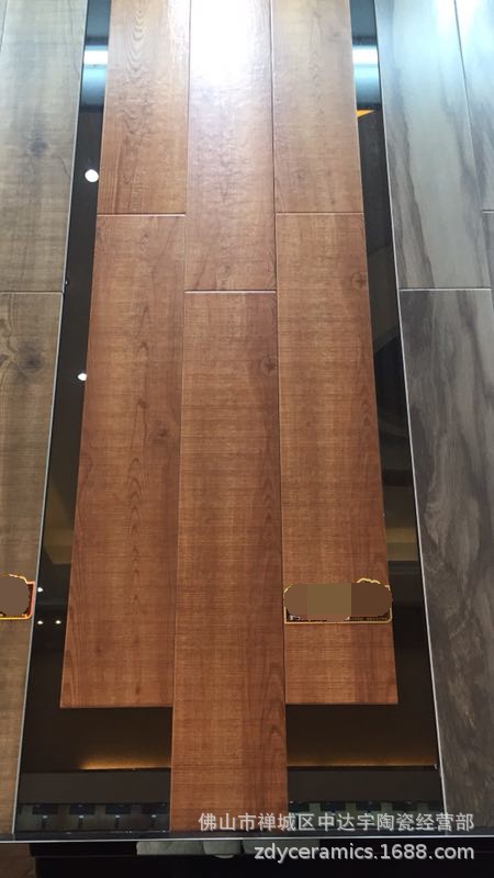 佛山 15x80天然欧式防滑卧室大厅客厅过道 自然木纹砖批发 地面砖示例图7