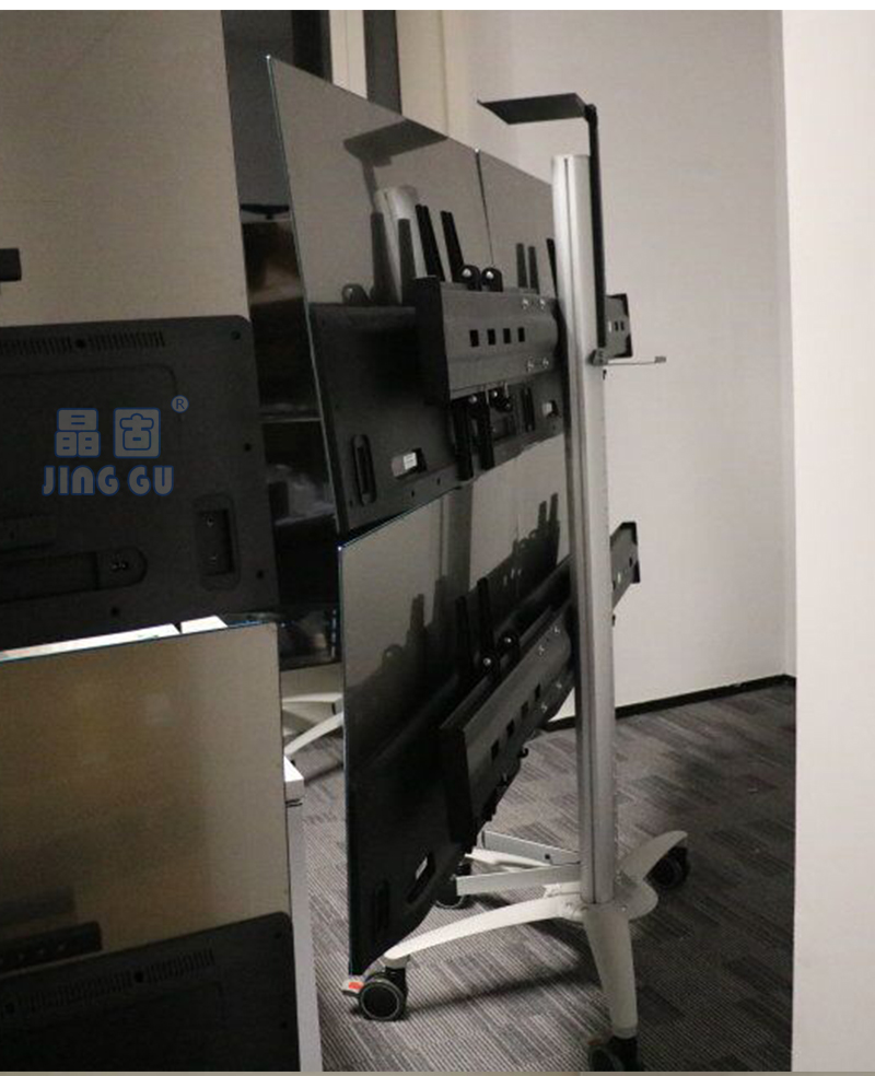 广州工厂直销四屏电视移动挂架 55寸4屏拼接电视机落地架示例图7