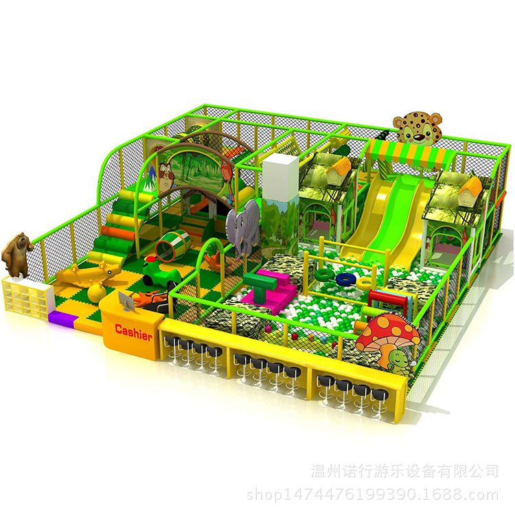 直销推荐室内儿童乐园设备 亲子游乐场新型森林系列淘气堡供应示例图17
