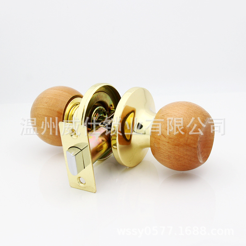 厂家直销 607木球 三杆球形锁 房门 浴室锁  优质厂家 五金锁具示例图7