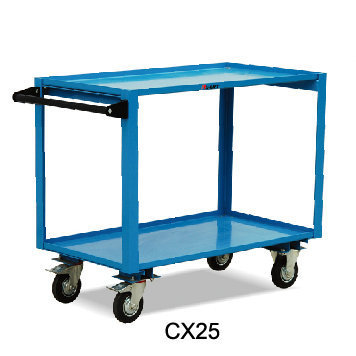 虎力  CX35A工具手推车 钢制工具推车CX25 二/三层钢板手推车