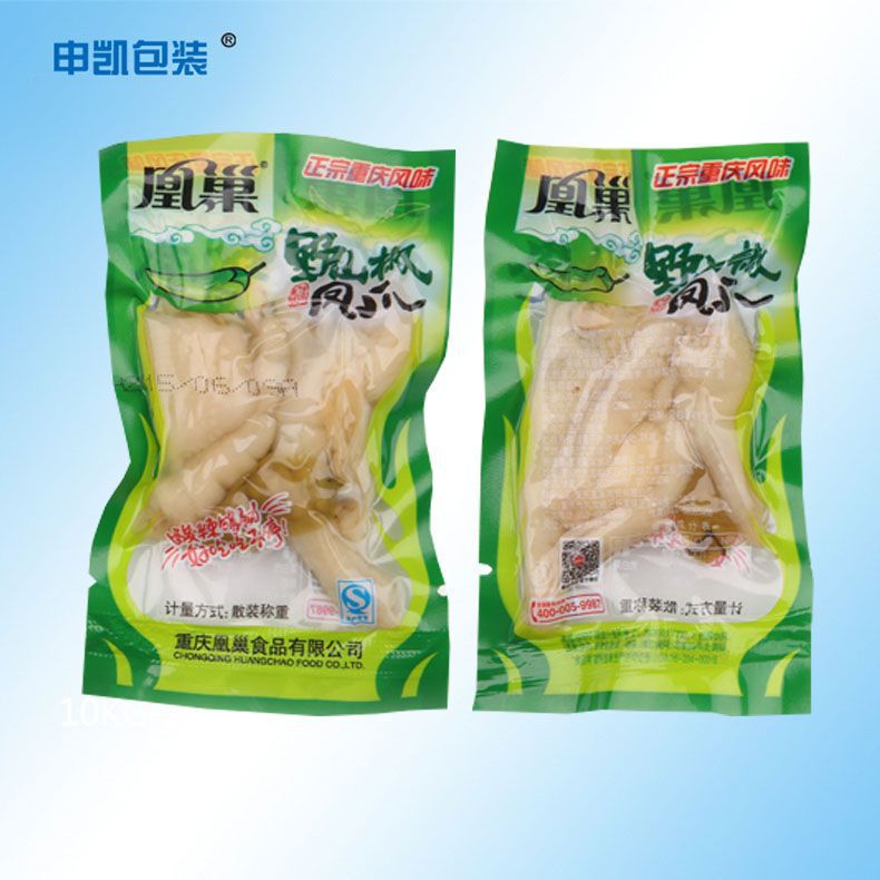 工厂定制泡椒凤爪复合袋 透明包装袋 食品级耐高温杀菌塑料袋示例图26