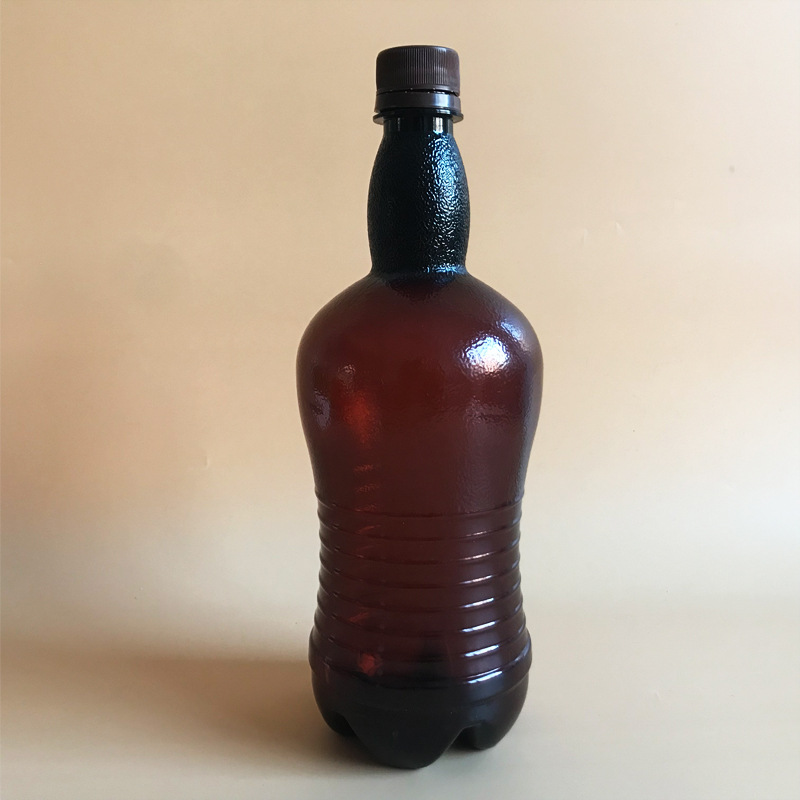 铭诺 塑料啤酒瓶厂家 塑料啤酒瓶 1L茶色塑料瓶液体瓶 自酿鲜啤瓶子