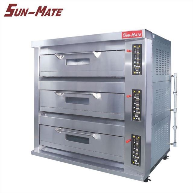 珠海三麦SGC-3Y商用燃气烤箱 烘炉面包比萨蛋糕 三层六盘燃气烤箱