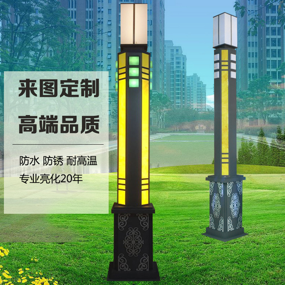 厂家批发cob景观灯 户外LED方形景观灯柱 欧式造型大型园林庭院灯示例图8