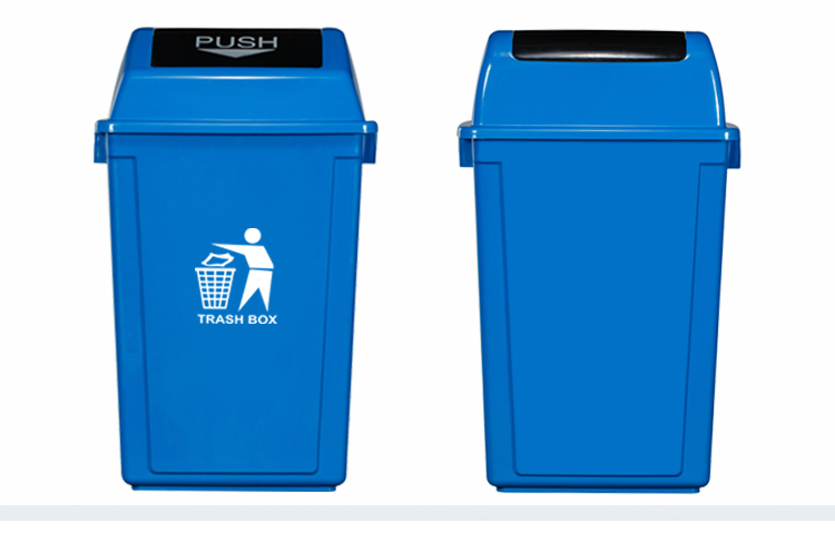 钜明塑业 垃圾桶太原生产厂家 黑灰色环卫垃圾桶示例图9