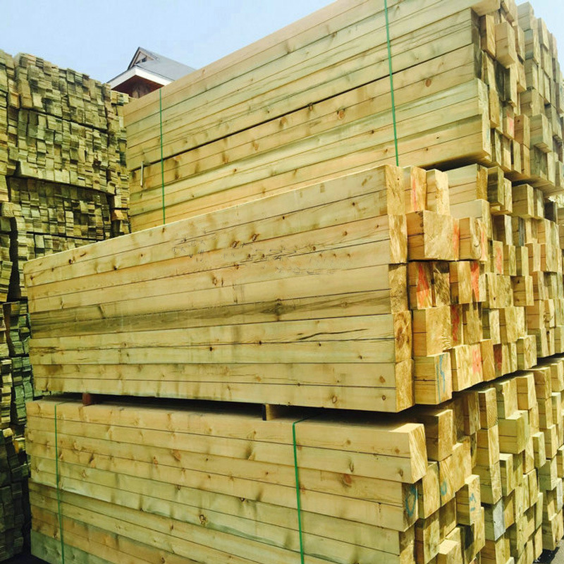 河南料厂木材樟子松防腐木碳化木木方实木木方 物流快递打包木条示例图7