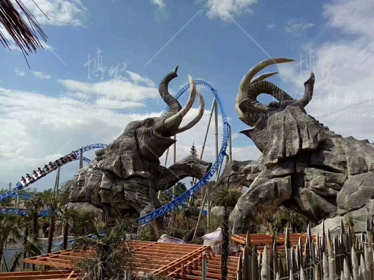 雕塑设计定制大型水泥模型游乐园欢乐谷生态园主题门头造景景观示例图8
