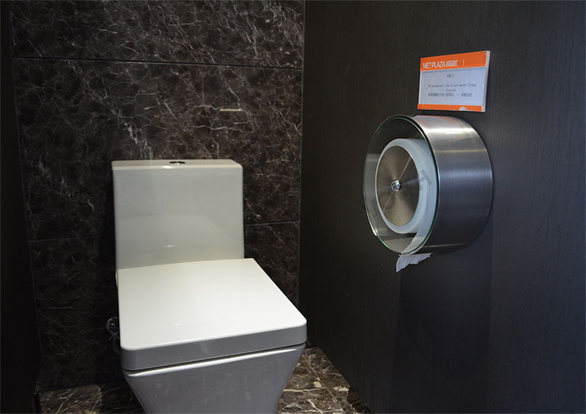 福伊特圆形钢化玻璃卷纸盒SZ-8629公共卫生间不锈钢纸巾盒 厕纸架示例图10